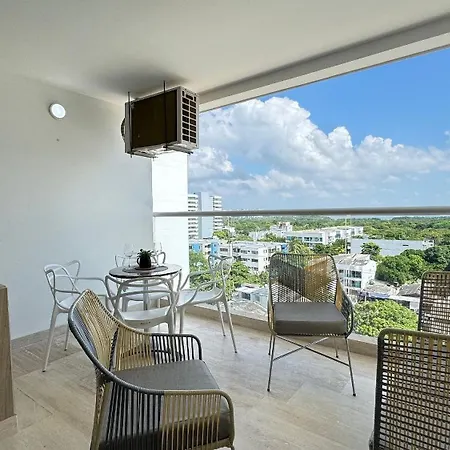 Apartamento Loft Familiar Con Balcon Y Piscina Cb840 *